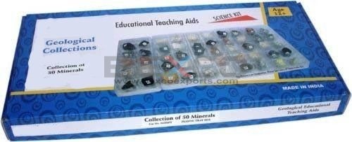Collection of 50 Minerals Die Cut Partition