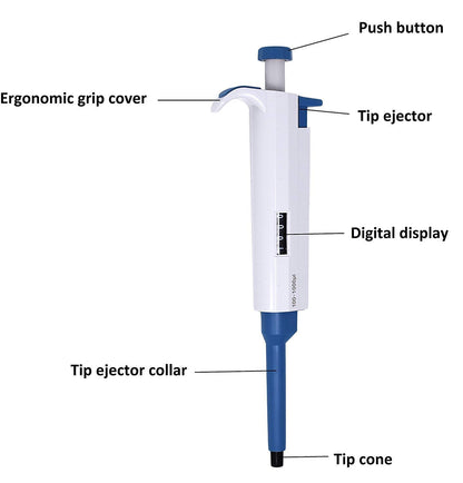 (100-1000ul) Scientific Variable Adjustable Volume Micro Pipette