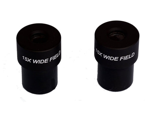 15X WF Widefield Microscope Eyepiece Pair