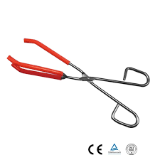 Beaker Tong Stainless Steel Three Prong With Cover Sleeves [set of 6pcs]
