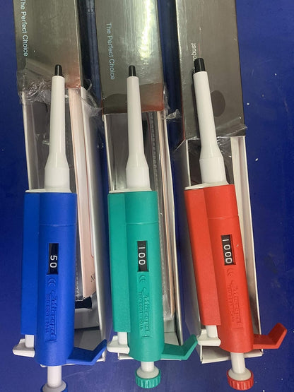 Micropipette Set Variable Volume set of 3 Excellent