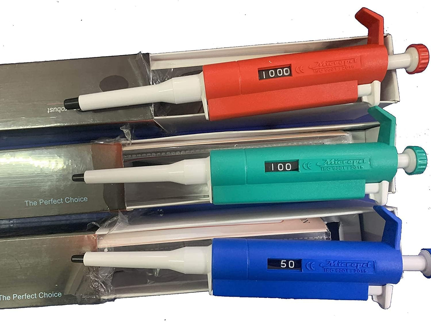 Micropipette Set Variable Volume set of 3 Excellent