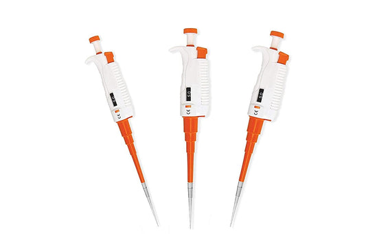 MicroPipette Kit set of 3 adjustable pipettes (0.5-10ul; 10-100ul; 100-1000ul)